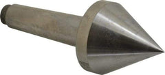 Riten - 2-3/4" Head Diam, Hardened Tool Steel Pipe Nose Point Solid Dead Center - 4MT Morse Taper, 2-3/4" Point Diam, 2.37" Point Length - Americas Industrial Supply