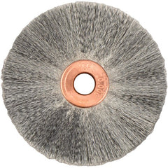 2″ Small Diameter Crimped Wire Wheel, .003″ Steel Fill, 1/4″ Arbor Hole - Americas Industrial Supply