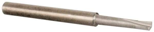 Made in USA - 0.09" Min Bore Diam, 1/2" Max Bore Depth, 1/8 Shank Diam, Boring Bar - Right Hand Cut, Micrograin Solid Carbide, Bright Finish - Exact Industrial Supply