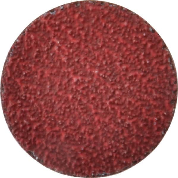 Norton - 2" Disc Diam, 36 Grit, Ceramic Alumina Quick Change Disc - Type R Attaching System, Coated, Red, Very Coarse Grade, 25,000 RPM, R983 Series - Americas Industrial Supply