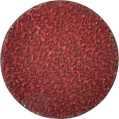 Norton - 2" Disc Diam, 36 Grit, Ceramic Alumina Quick Change Disc - Type R Attaching System, Coated, Red, Very Coarse Grade, 25,000 RPM, R983 Series - Americas Industrial Supply
