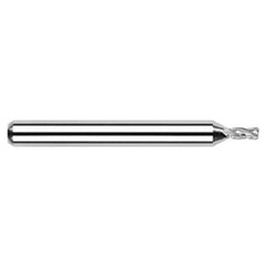 Miniature End Mills - Stub & Standard - 0.0470″ (3/64″) Cutter Diameter × 0.0050″ Radius × 0.0710″ Length of Cut Carbide Corner Radius End Mill, 4 Flutes