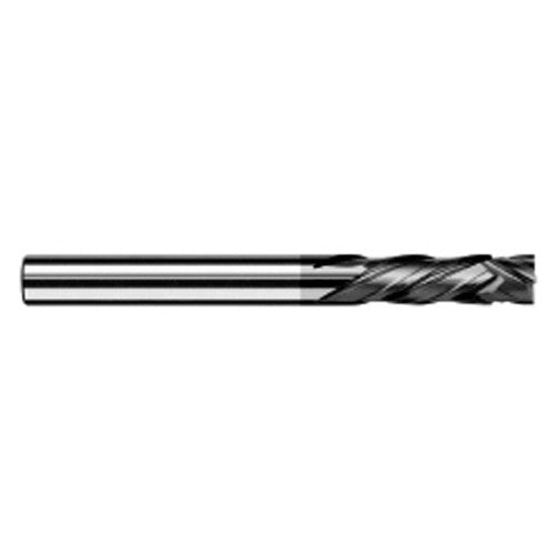 End Mills for Composites - 0.2500″ (1/4″) Cutter Diameter × 0.7500″ (3/4″) Length of Cut Carbide Square Chipbreaker Cutter, 2 Flutes, Amorphous Diamond Coated - Exact Industrial Supply