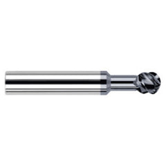Undercutting End Mills - 0.1875″ (3/16″) Cutter Diameter × 0.2500″ (1/4″) Neck Length × 270° Carbide Undercutting End Mill, 4 Flutes, AlTiN Coated