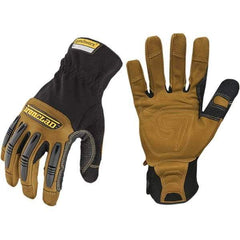 ironCLAD - Size 2XL (11) Goatskin Work Gloves - For Mechanic's & Lifting, Uncoated, Slip-On Cuff, Black, Paired - Americas Industrial Supply