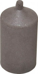 Cratex - 1" Max Diam x 1-3/4" Long, Cone, Rubberized Point - Medium Grade, Silicon Carbide, 1/4" Arbor Hole, Unmounted - Americas Industrial Supply