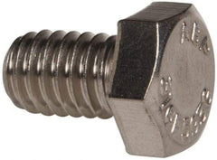 Value Collection - 5/16-18 UNC, 1/2" Length Under Head Hex Head Cap Screw - Fully Threaded, Grade 316 Stainless Steel, Uncoated, 1/2" Hex - Americas Industrial Supply