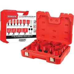 Freud - Hole Saw Kits Minimum Saw Diameter (Inch): 1-1/8 Maximum Saw Diameter (Inch): 4.5200 - Americas Industrial Supply