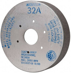 Norton - 9" Diam, 4-15/16" Hole Size, 2" Overall Thickness, 70 Grit, Type 35 Tool & Cutter Grinding Wheel - Medium Grade, Aluminum Oxide, J Hardness, Vitrified Bond, 2,550 RPM - Americas Industrial Supply