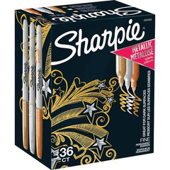 Sharpie - Markers & Paintsticks Type: Permanent Color: Bronze; Gold - Americas Industrial Supply