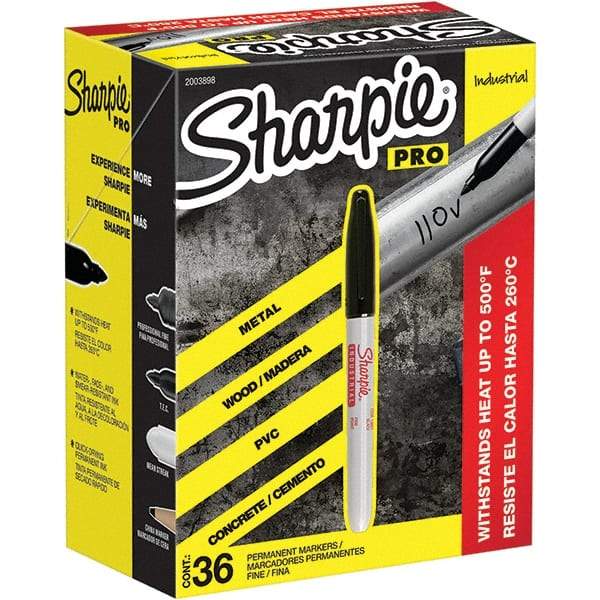 Sharpie - Markers & Paintsticks Type: Permanent Color: Black - Americas Industrial Supply