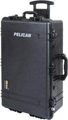 Pelican Products, Inc. - 20-15/32" Wide x 12-29/64" High, Clamshell Hard Case - Black, Polypropylene - Americas Industrial Supply