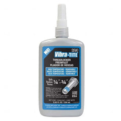 Vibra-Tite - 250 mL Bottle, Blue, Medium Strength High Temp Threadlocker - Americas Industrial Supply