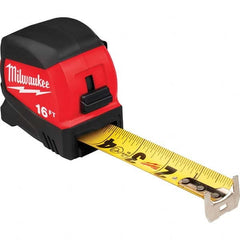 Milwaukee Tool - 16' x 1-3/16" Yellow/Black Blade Tape Measure - Americas Industrial Supply