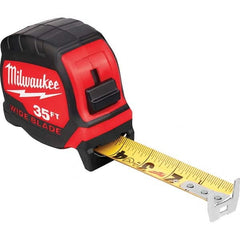 Milwaukee Tool - 35' x 1-5/16" Yellow/Black Blade Tape Measure - Americas Industrial Supply