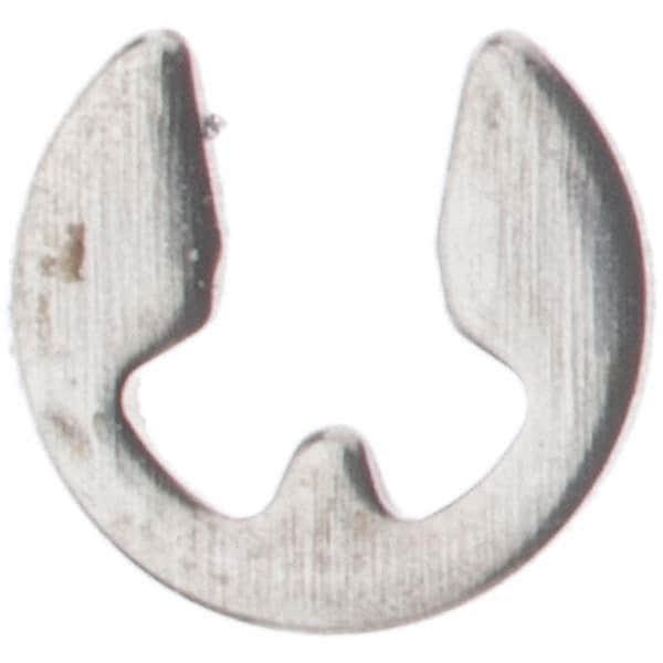 Rotor Clip - 2 to 2.5mm Shaft Diam, 1.5mm Groove Diam, Stainless Steel Metric External E Style Retaining Ring - Americas Industrial Supply