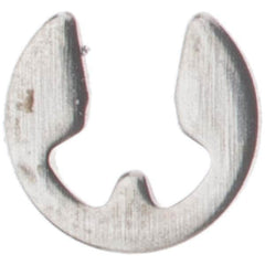 Rotor Clip - 4 to 5mm Shaft Diam, 3.2mm Groove Diam, Stainless Steel Metric External E Style Retaining Ring - Americas Industrial Supply
