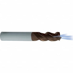 Guhring - 5/8", 3 Flute, Single End, Solid Carbide, Corner Chamfer End Mill - 3-1/2" OAL, 3/4 LOC, Right Hand Cut - Americas Industrial Supply