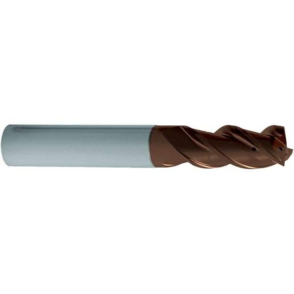 Guhring - 5/8", 3 Flute, Single End, Solid Carbide, Corner Chamfer End Mill - 3-1/2" OAL, 3/4 LOC, Right Hand Cut - Americas Industrial Supply