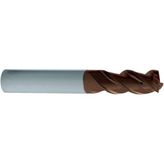Guhring - 5/8", 3 Flute, Single End, Solid Carbide, Corner Chamfer End Mill - 3-1/2" OAL, 3/4 LOC, Right Hand Cut - Americas Industrial Supply