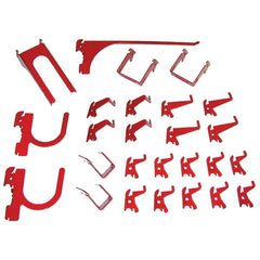 Wall Control - Pegboard Hook Sets For Use With: Any Wall Control Broad & Industrial Pegboard Contents: (26) Assorted Slotted Pegboard Hooks & Brackets - Americas Industrial Supply