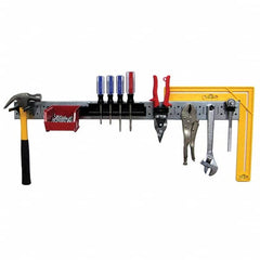 Wall Control - 32" Wide x 2-1/2" High Peg Board Kit - 2 Panels, Galvanized Steel, Galvanized/Black - Americas Industrial Supply