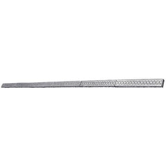 Wall Control - 96" Wide x 2-1/2" High Peg Board Strip - 6 Panels, Galvanized Steel, Metallic - Americas Industrial Supply