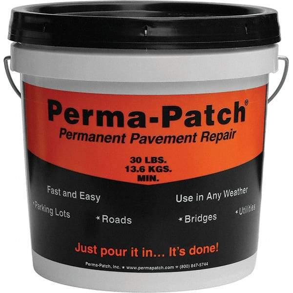 Perma-Patch - Drywall & Hard Surface Compounds Type: Permanent Asphalt Patch Material Color: Black - Americas Industrial Supply