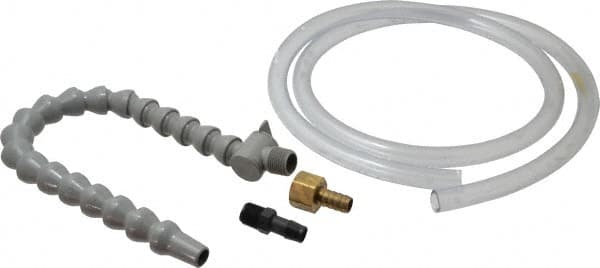 Graymills - 2 Piece, 60" Hose Length, 1/2" Nozzle Diam, 1/2" Hose ID, Coolant Hose Kit - For Flood-Type Coolant Systems - Americas Industrial Supply