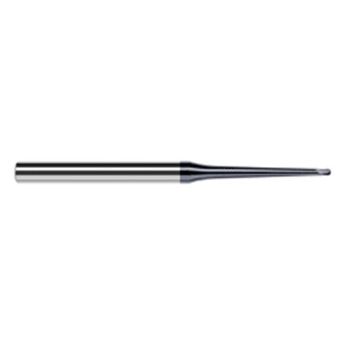 ‎1/16″ Dia. × 1/4″ Shank × 0.05″ DOC × 2-1/2″ OAL, Carbide AlTiN, 2 Flute, Ballnose End Mill
