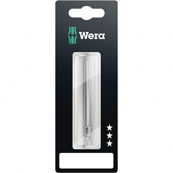 Wera - 1/4" Torx Bit - 1/4" Drive, 89mm OAL - Americas Industrial Supply