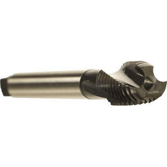 Emuge - 5/8-18 UNF 3 Flute 2BX Modified Bottoming Spiral Flute Tap - Cobalt, Oxide Finish, 3-13/16" OAL, Right Hand Flute, Right Hand Thread, Series Rekord D - Americas Industrial Supply