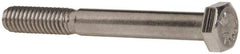 Value Collection - 5/16-18 UNC, 2-3/4" Length Under Head Hex Head Cap Screw - Partially Threaded, Grade 18-8 Stainless Steel, Uncoated, 1/2" Hex - Americas Industrial Supply