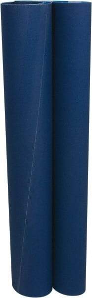 Norton - 37" Wide x 60" OAL, 80 Grit, Zirconia Alumina Abrasive Belt - Zirconia Alumina, Medium, Coated, X Weighted Cloth Backing, Wet/Dry, Series R823 - Americas Industrial Supply