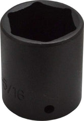 Proto - 1/2" Drive 1-5/16" Standard Impact Socket - 6 Points, 2" OAL - Americas Industrial Supply
