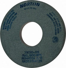 Norton - 14" Diam x 5" Hole x 1-1/2" Thick, I Hardness, 60 Grit Surface Grinding Wheel - Silicon Carbide, Type 5, Medium Grade, 1,800 Max RPM, Vitrified Bond, One-Side Recess - Americas Industrial Supply