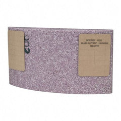 Norton - 11-1/4" Wide x 6" High x 2-1/4" Thick Grinding Segment - 30 Grit, Hardness E, Blue Print No. ME30777 - Americas Industrial Supply