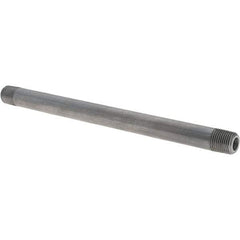 Made in USA - Schedule 80, 1/8" Diam x 5-1/2" Long Black Pipe Nipple - Threaded - Americas Industrial Supply