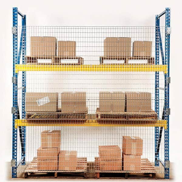 Folding Guard - Temporary Structure Partitions Type: Qwik Fence Pallet Rack Backing Height (Feet): 5 - Americas Industrial Supply