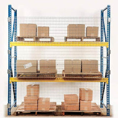 Folding Guard - Temporary Structure Partitions Type: Qwik Fence Pallet Rack Backing Height (Feet): 4 - Americas Industrial Supply