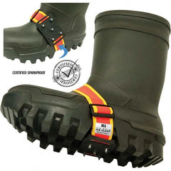 Geroline - Ice Traction Footwear Footwear Style: Strap-On Cleat Traction Type: Steel Studs - Americas Industrial Supply