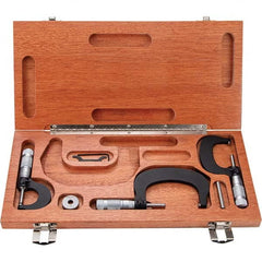 TESA Brown & Sharpe - Mechanical Outside Micrometer Sets Minimum Measurement (Inch): 0 Minimum Measurement (Decimal Inch): 0 - Americas Industrial Supply