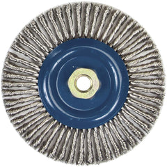 Norton - 6" OD, 5/8-11 Arbor Hole, Stringer Bead Stainless Steel Wheel Brush - Americas Industrial Supply