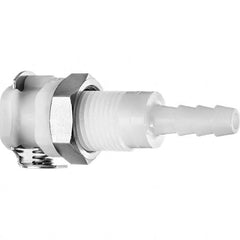 Value Collection - Plastic Quick-Disconnect Tube Couplings   Type: Panel Mount Hose Barb-Female Socket    Nominal Flow Size: 1/8 (Inch) - Americas Industrial Supply