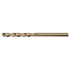 #10 RHS / RHC HSS-CO 8% (M42) 135 Degree Split Point NAS907 Type J Cobalt Heavy Duty 6″ Extended Length Drill - Straw / Gold Oxide - Americas Industrial Supply