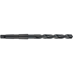 7/32″ HSS 118 Degree Thin Point Taper Shank Drill 4xD DIN 345-Black Oxide - Exact Industrial Supply