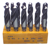 13 Pc. HSS Reduced Shank Drill Set - Americas Industrial Supply