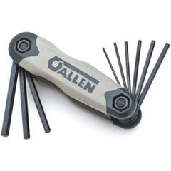 9 Pc. Dual Material Fold-up Inch Hex Key Set - Americas Industrial Supply