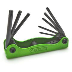 8 Pc. Metal Fold-up Torx Key Set Hi-VIS Green - Americas Industrial Supply