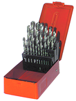 25 Pc. 1mm - 13mm by .5mm Cobalt Surface Treated Jobber Drill Set - Americas Industrial Supply